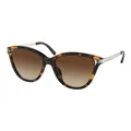 Michael Kors, Accessories, female, Brown, 54 MM, Tulum Sunglasses - Dark Tortoise/Brown Shaded