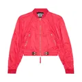 Diesel, Jackets, female, Red, M, Lightweight Nylon Bomber Jacket