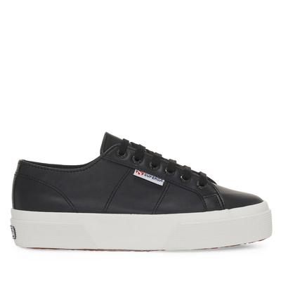 Superga 2740 Platform Nappa - Black/f Avorio