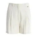 Fracomina, Shorts, female, White, XS, High-Waisted Shorts with Wide Belt