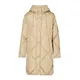 Max Mara Weekend, Coats, female, Beige, 2Xs, Beige Quilted Down Coat with Hood