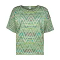 Missoni, Tops, female, Green, L, Short-Sleeve Wool Blend Top