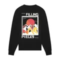 Filling Pieces, Sweatshirts & Hoodies, unisex, Black, 2Xl, Sweatshirt Sunset Black