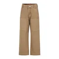 Diesel, Kids, unisex, Beige, 4 Y, Beige Casual Trousers with Adjustable Waist