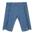 Tartine et Chocolat, Kids, female, Blue, 9 M, Blue Denim Kids Trousers with Ruffles