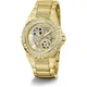 Guess, Accessories, female, Yellow, ONE Size, Reveal Analog Watch with Gold Band