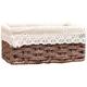 Woven Storage Basket Straw Woven Storage Basket Desktop Snack Key Box style4 s