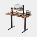 Black Standing Desk with Walnut Desktop 120x60cm