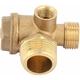 Compressor Check Valve with 3 Ports Male Thread Pipe Connector 20x16x10mm (20x16x10mm)