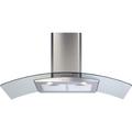 CDA ECP102SS 100cm Curved Glass Extractor