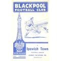 Blackpool v Ipswich Town official programme 28/10/1961