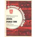 Arsenal v Ipswich Town official programme 18/02/1969