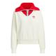 (WMNS) adidas Originals x Feifei RUAN Crewneck Zip Up Sweatshirt 'White Red'