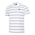 adidas Stripe Small Label Athleisure Casual Sports Short Sleeve Polo Shirt White