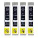 4 Black Ink Cartridges to replace Epson T0711 Compatible/non-OEM from Go Inks