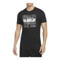 Nike Lebron Pattern Printing Knit Casual Short Sleeve Black