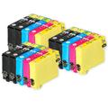 3 Set of 4 + extra Black Ink Cartridges to replace Epson 502XL+502XLBk Compatible/non-OEM from Go Inks (15 Inks) Black/Cyan/Magenta