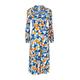 Diane Von Furstenberg Phoenix Reversible Printed Tulle Midi Dress - Blue - XL (UK16 / XL)