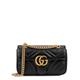 Gucci GG Marmont Mini Leather Shoulder Bag, Shoulder Bag, Black