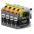 4 Black Ink Cartridges to replace Brother LC123Bk Compatible/non-OEM by Go Inks