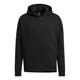 Men's adidas Solid Color Logo Casual Zipper Cardigan Jacket Black