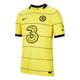 Nike Soccer/Football Sports Short Sleeve Jersey SW Fan Edition 21-22 Season Chelsea Away Yellow