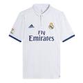 adidas real Madrid 16-17 Season Fan Edition Home Alphabet Logo Stripe Sports Soccer/Football Short Sleeve Jersey White