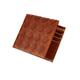 Men's Brown Plaited Tan Leather Card Wallet Vida Vida