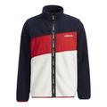 adidas neo Brlv Jkt Stand-Up Collar Contrast Fleece Jacket For Men Red/Blue/White