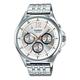 Casio Edifice Waterproof Quartz Analog Watch 'Silver Gold'