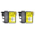 2 Yellow Ink Cartridges to replace Brother LC985Y Compatible/non-OEM by Go Inks