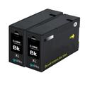 2 Black Ink Cartridges to replace Canon PGI-1500XLBk Compatible/non-OEM from Go Inks