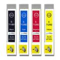 1 Set of 4 Ink Cartridges to replace Epson T0715 Compatible/non-OEM from Go Inks (4 Inks) Black/Cyan/Magenta