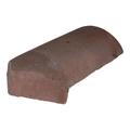 Redland Plain Tile Third Round Block End Hip - Tudor Brown Concrete 10002377