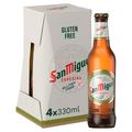 San Miguel Gluten Free Lager Beer Bottles, 4 x 330ml