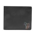 Paul Smith Men's Zebra Bifold Leather Wallet Black