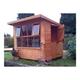 Shaws For Sheds Solar Pent Shed - 7ft x 5ft In Brown/Orange