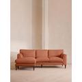 Reya Chaise-end Sofa, Linen, Antique Rose