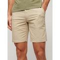 Superdry Stretch Chino Shorts - Beige, Beige, Size 34, Men