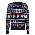 Jack & Jones Junior Boys Christmas Festive Knit Jumper - Total Eclipse Santa Claus - Multi, Multi, Size Age: 10 Years