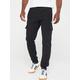 adidas Originals Men's Essential Trefoil Cargo Pants - Black/White, Black/White, Size L, Men