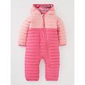 Columbia Infant Powder Lite Reversible Bunting Insulated Snowsuit - Pink, Pink, Size 6-12 Months