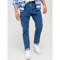 Levi's 502™ Tapered Fit Jeans - Stonewash Stretch T2 - Blue, Stone Wash, Size 30, Inside Leg S=30 Inch, Men