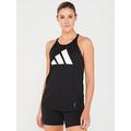 adidas Womens Running Run It Tank - Black, Black, Size 2Xs, Women