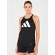 adidas Womens Running Run It Tank - Black, Black, Size 2Xs, Women