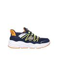 Skechers Junior Boys Turbo Tread Trainer, Navy, Size 13 Younger