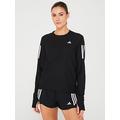 adidas Women's Running Own The Run Long Sleeve Tee - Black, Black, Size Xs, Women