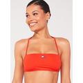 Tommy Jeans Heritage Logo Bandeau Bikini Top - Red, Red, Size Xs, Women