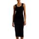 Ted Baker SHARMAY Scallop Detail Bodycon Dress, Black, Size 2=10, Women