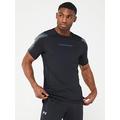 UNDER ARMOUR Mens Training Heat Gear Armour Novelty Fitted T-Shirt - Black, Black, Size S, Men